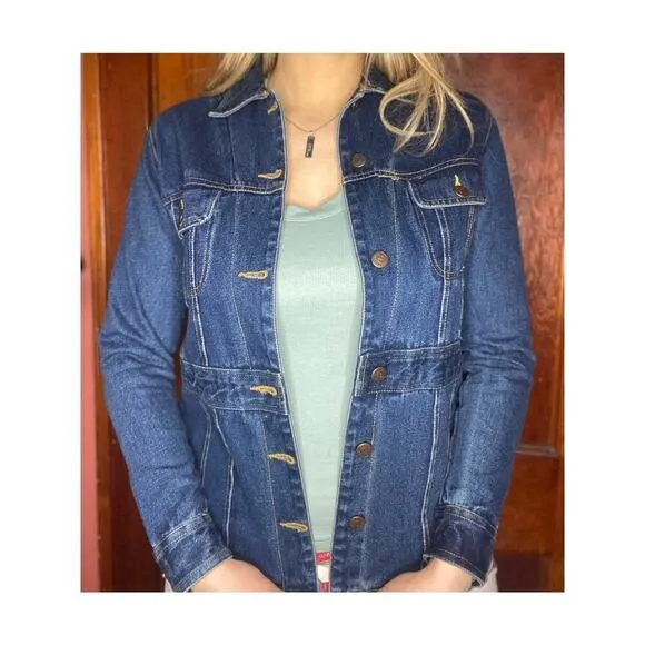 VINTAGE Bill Blass Denim Jacket Cotton Medium