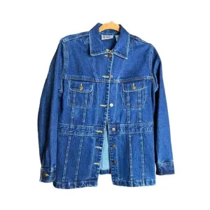 VINTAGE Bill Blass Denim Jacket Cotton Medium