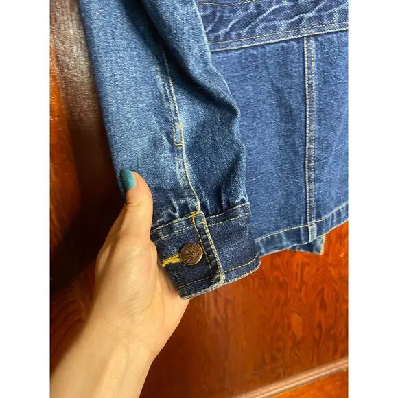 VINTAGE Bill Blass Denim Jacket Cotton Medium