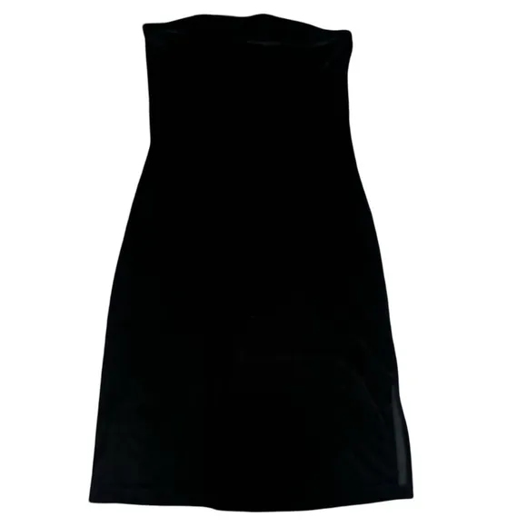 Vintage GUESS Jeans Velvet Strapless Dress