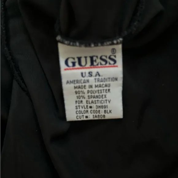 Vintage GUESS Jeans Velvet Strapless Dress