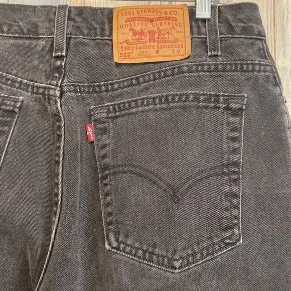 Vintage Levi’s 512 Women’s Black Made in the USA Jeans | Size 16/32 | Mom Jeans