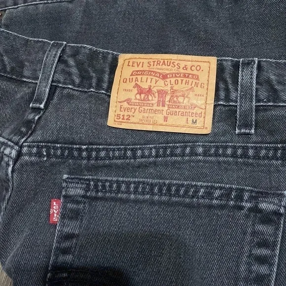 Vintage Levi’s 512 Women’s Black Made in the USA Jeans | Size 16/32 | Mom Jeans