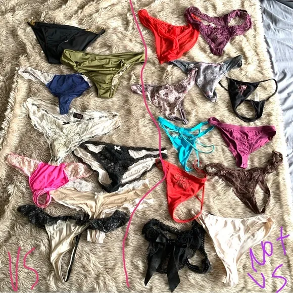 Vintage Pop Art German Nylon Underwear G-String Thongs