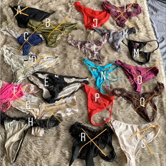 Vintage Pop Art German Nylon Underwear G-String Thongs