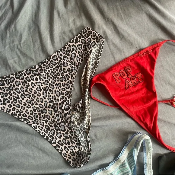 Vintage Pop Art German Nylon Underwear G-String Thongs