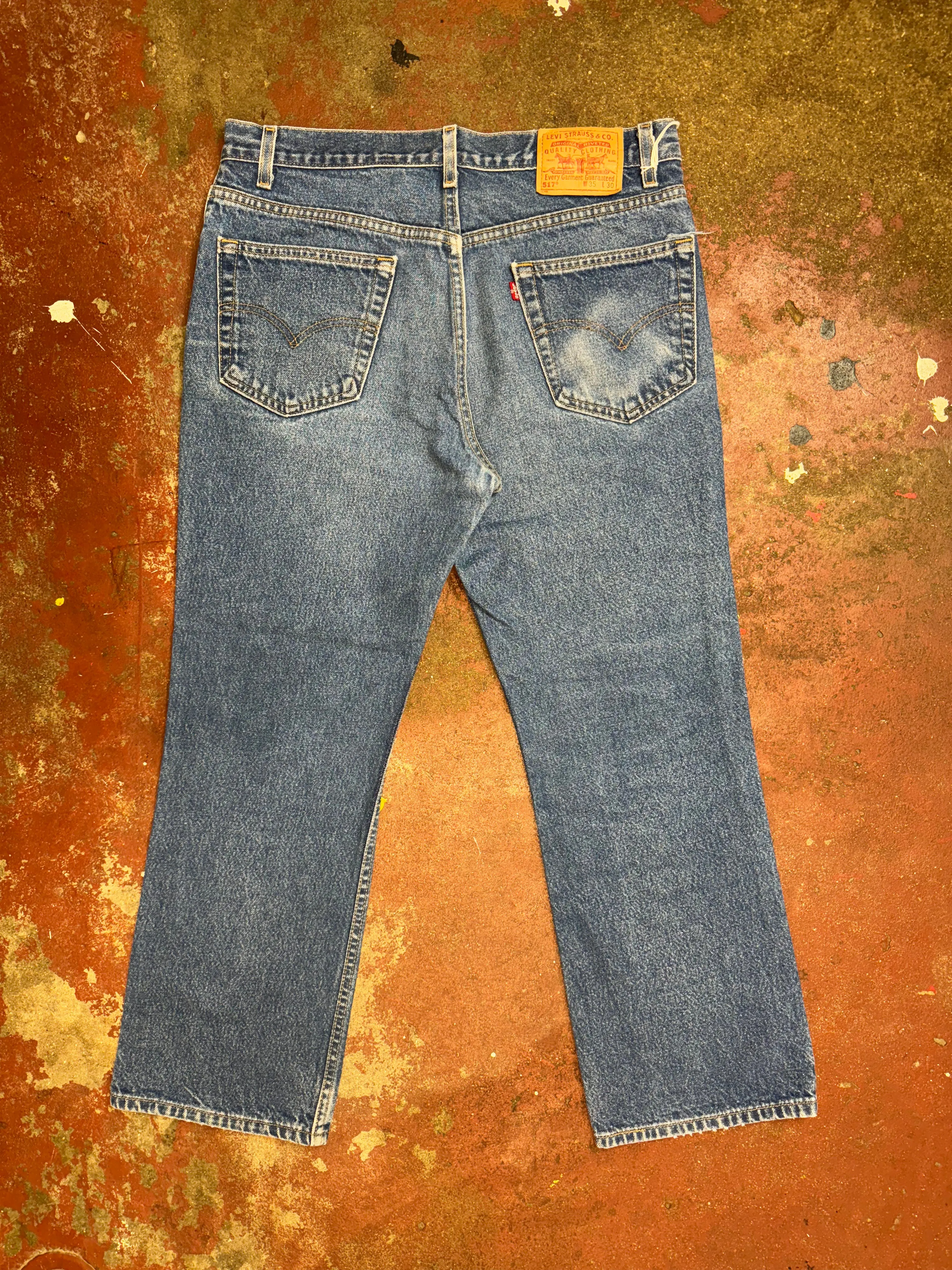 Vintage Premium Wash Levi 517 Denim Jeans (JYJ0124-057)