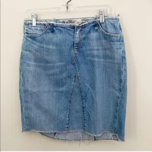 VINTAGE RECONSTRUCTED AG Jean Skirt
