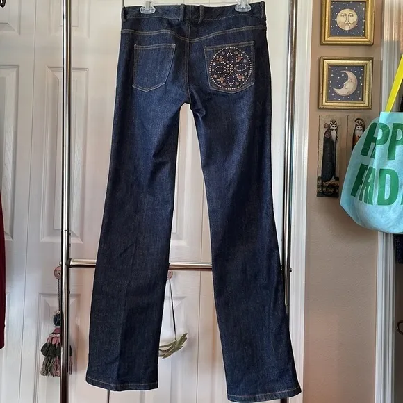 Vintage St. John Studded Straight Leg Jeans sz 8