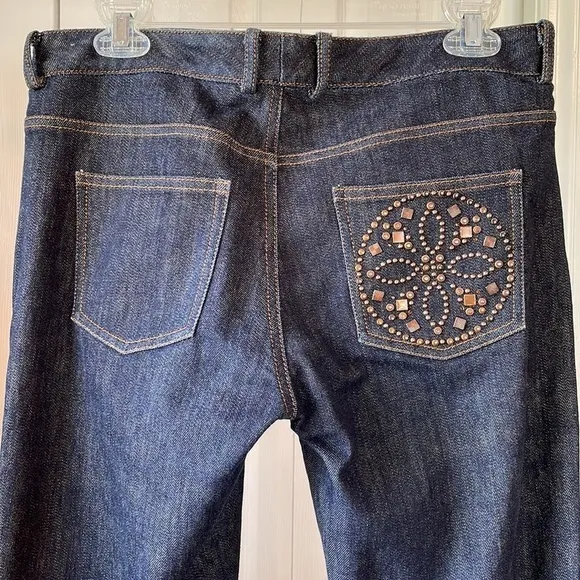 Vintage St. John Studded Straight Leg Jeans sz 8