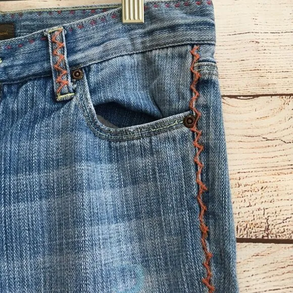 VINTAGE SWITCH USA HIPPIE EMBROIDERED JEANS