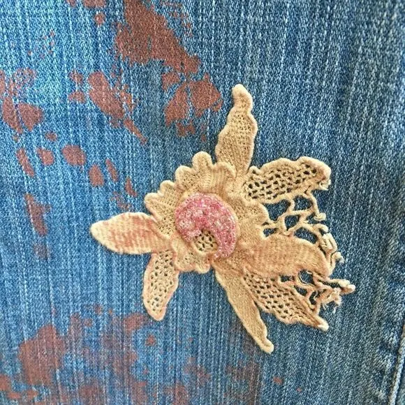 VINTAGE SWITCH USA HIPPIE EMBROIDERED JEANS