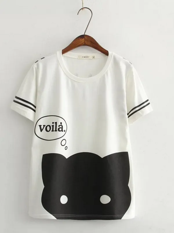 viola kitty cartoon t-shirt