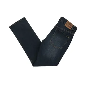VOLCOM SOLVER DENIM 16" LEG MODERN FIT NEW VINTAGE BLUE