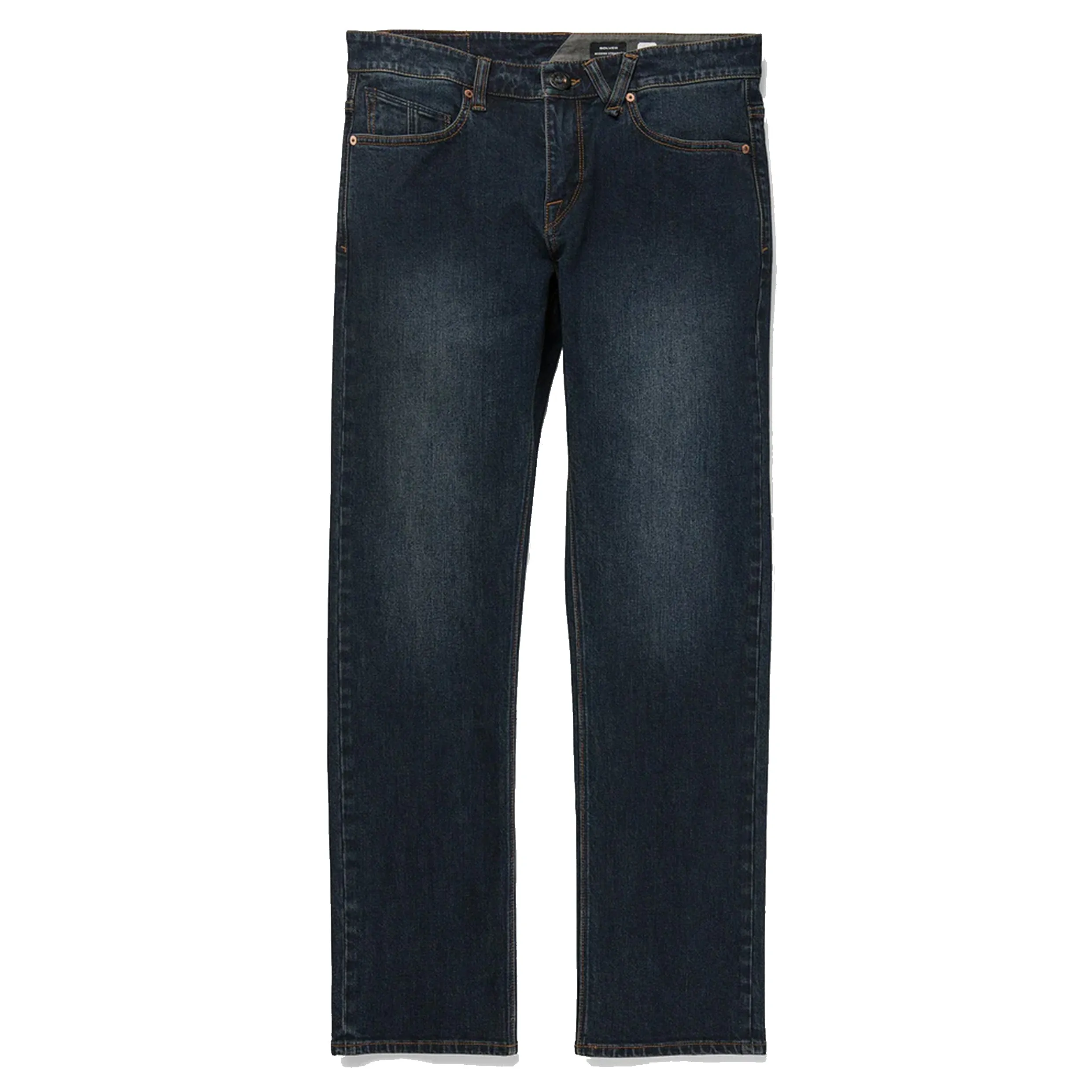 VOLCOM SOLVER DENIM 16" LEG MODERN FIT NEW VINTAGE BLUE