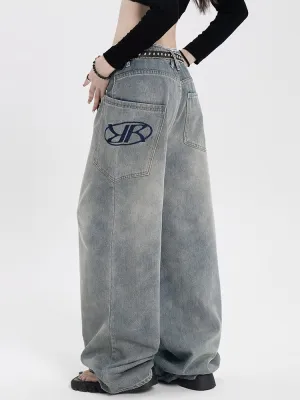 Washed Baggy Jeans