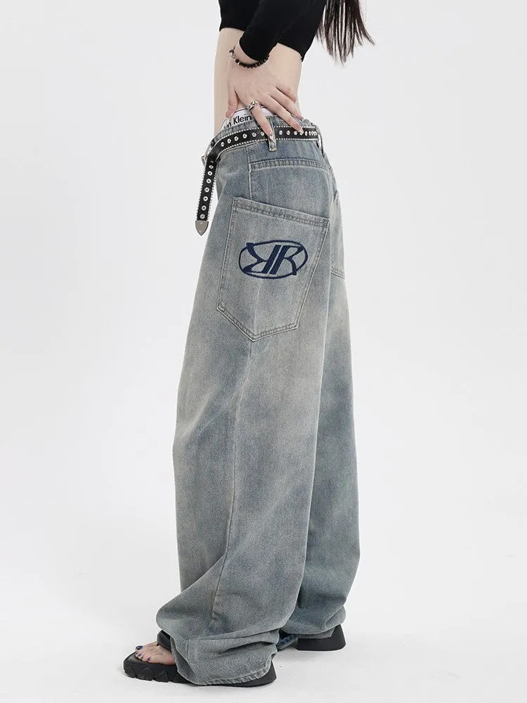 Washed Baggy Jeans