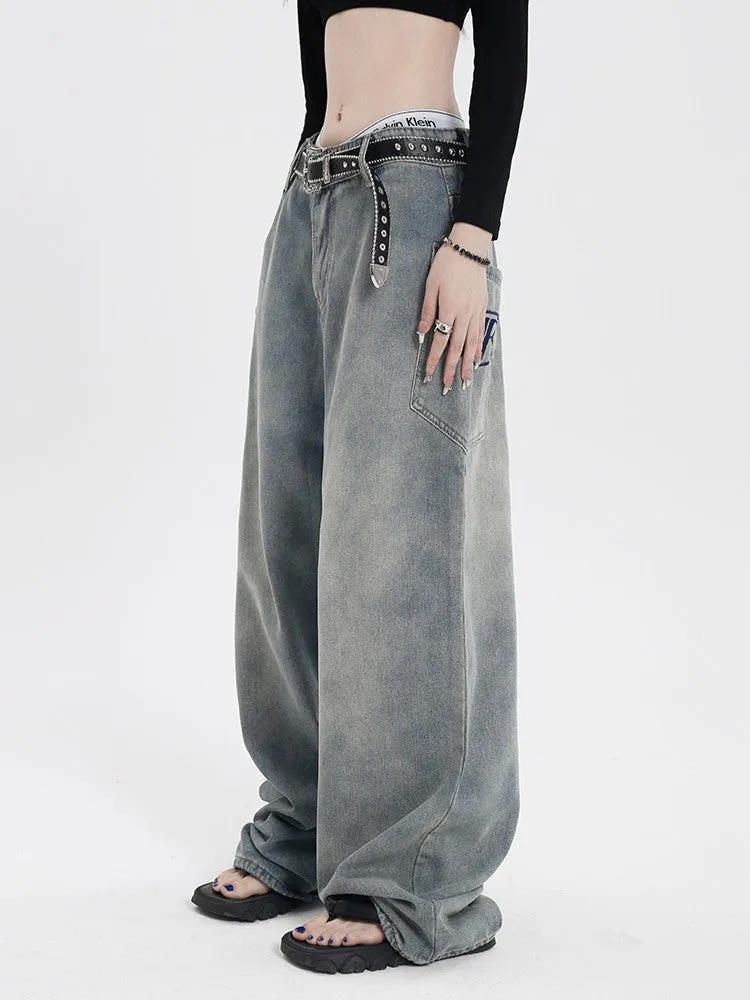 Washed Baggy Jeans