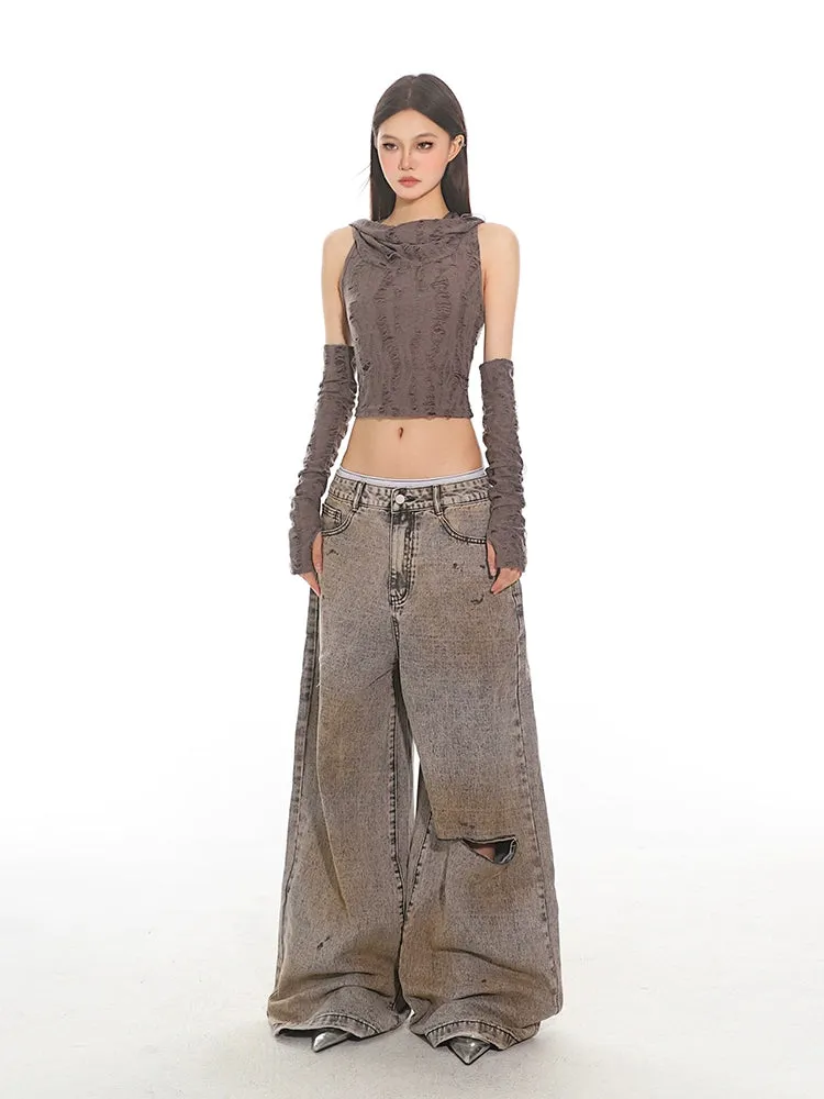 Wasteland Grunge Wide Leg Jeans
