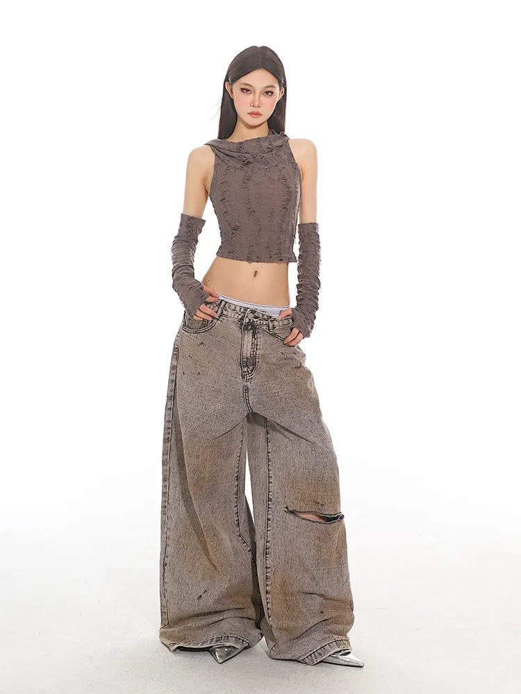 Wasteland Grunge Wide Leg Jeans