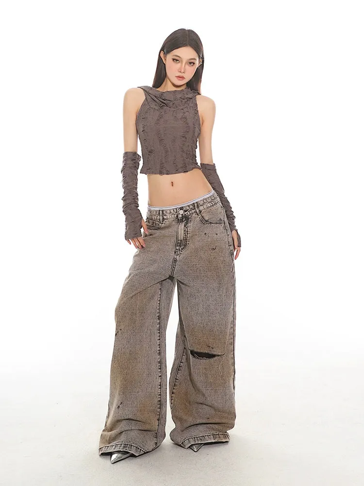Wasteland Grunge Wide Leg Jeans