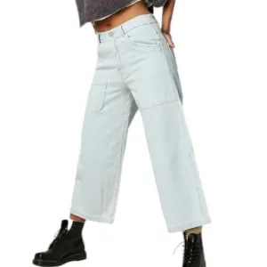 We The Free Piper Mid-Rise Crop Wide-Leg Jeans | Size 32