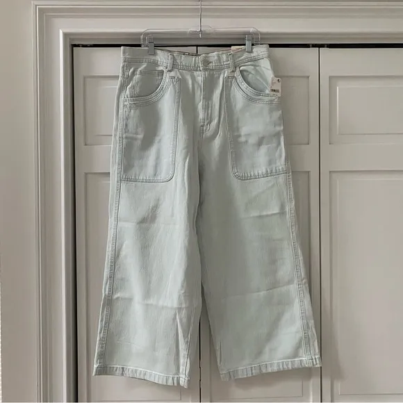We The Free Piper Mid-Rise Crop Wide-Leg Jeans | Size 32