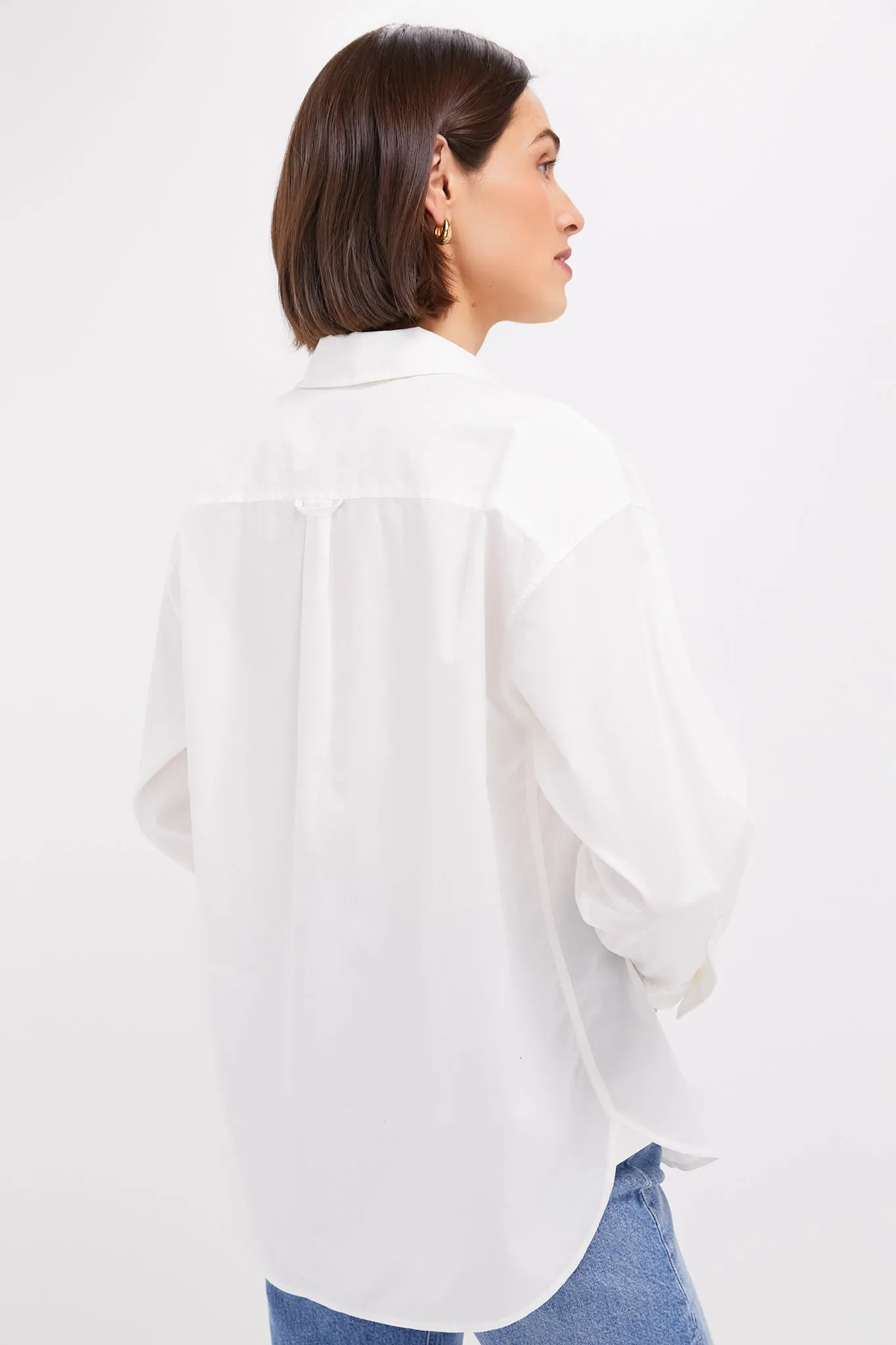 White Wexler Cotton Button Down