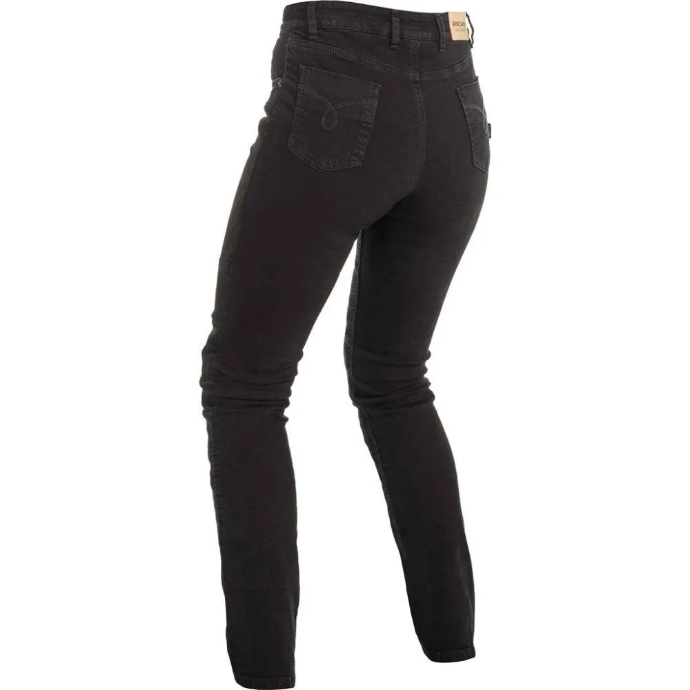 Women Moto Jeans Richa Nora Slim Fit, Black