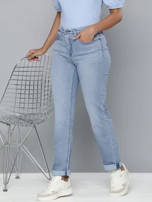 Women's 312 Blue Slim Fit Mid Rise Jeans