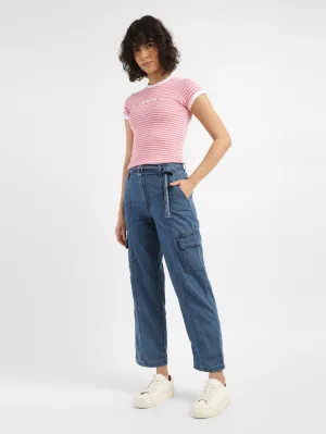 Women's Mid Rise 94 Baggy Fit Cargo Jeans