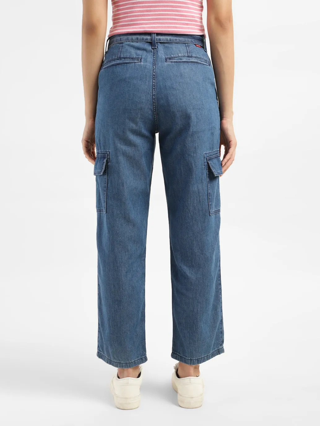 Women's Mid Rise 94 Baggy Fit Cargo Jeans