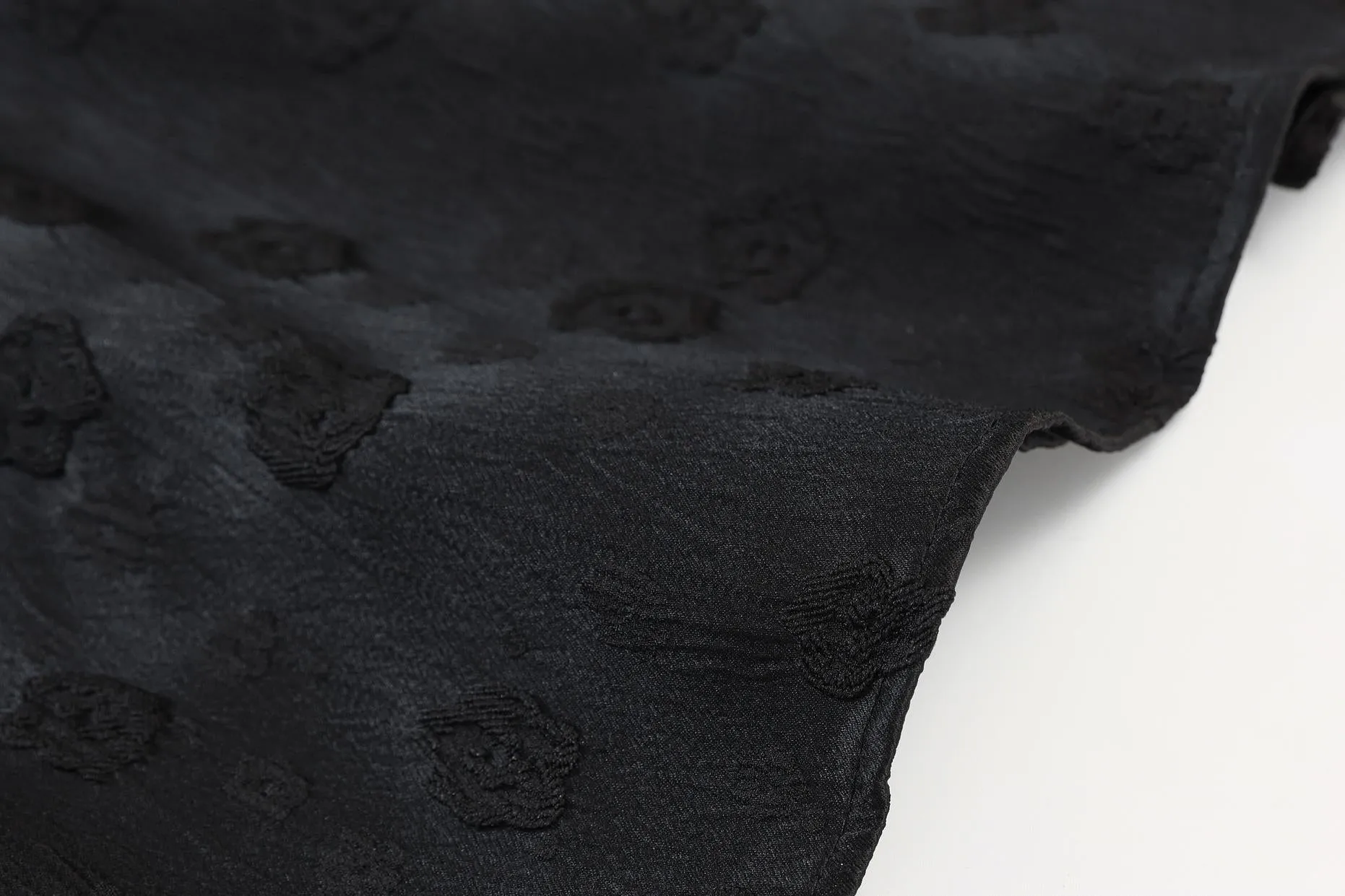 Women's Solid Jacquard Dress Inspired by Audrey Hepburn
