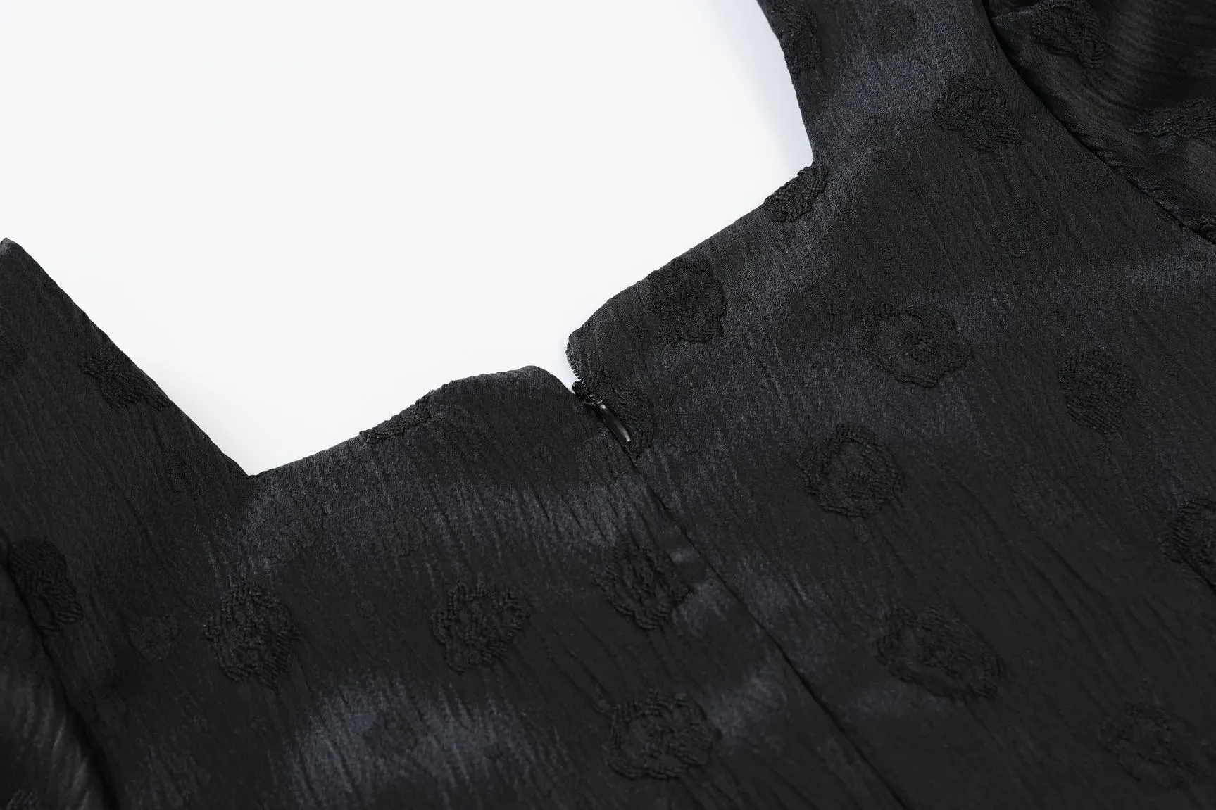 Women's Solid Jacquard Dress Inspired by Audrey Hepburn