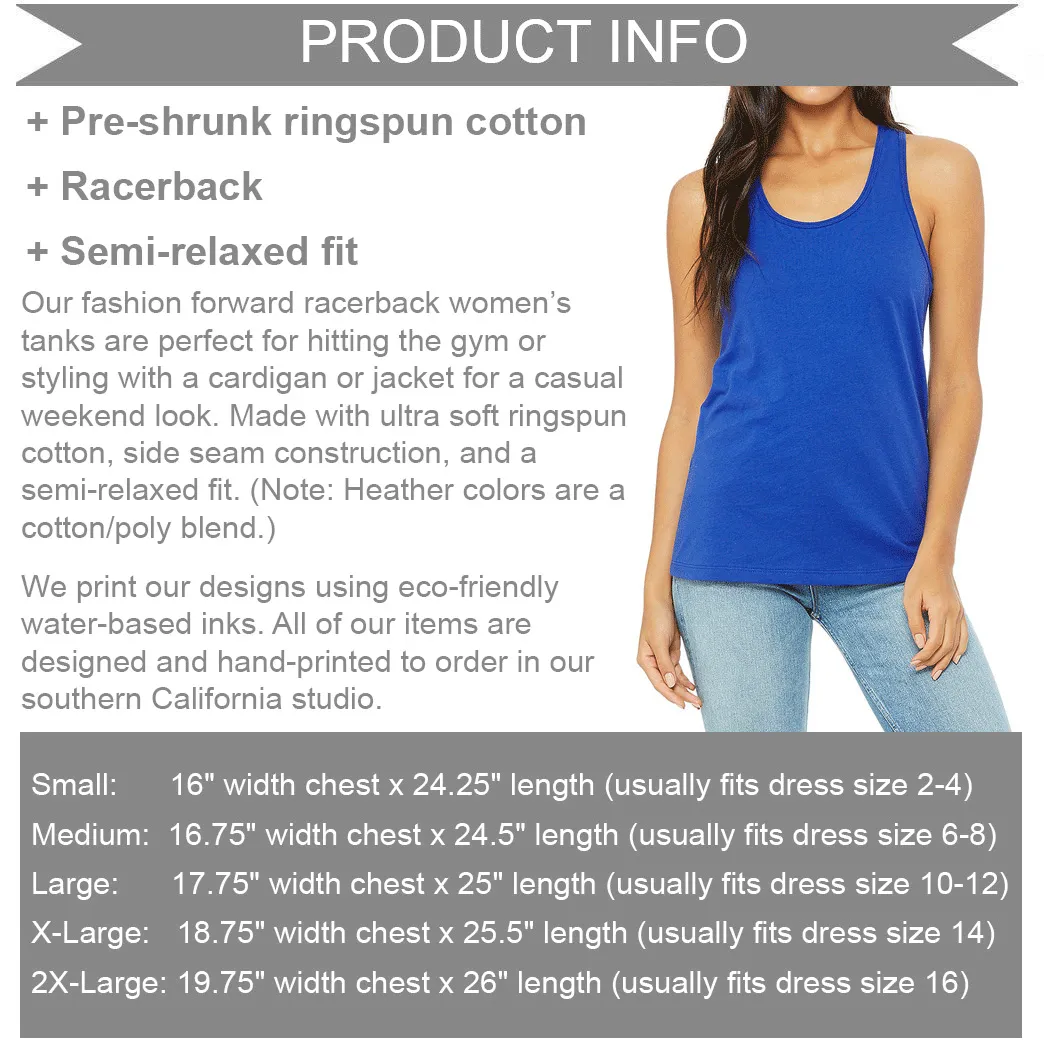 Women's Support Your Local Library Racerback Tank Top