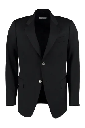 Wool single-breasted blazer