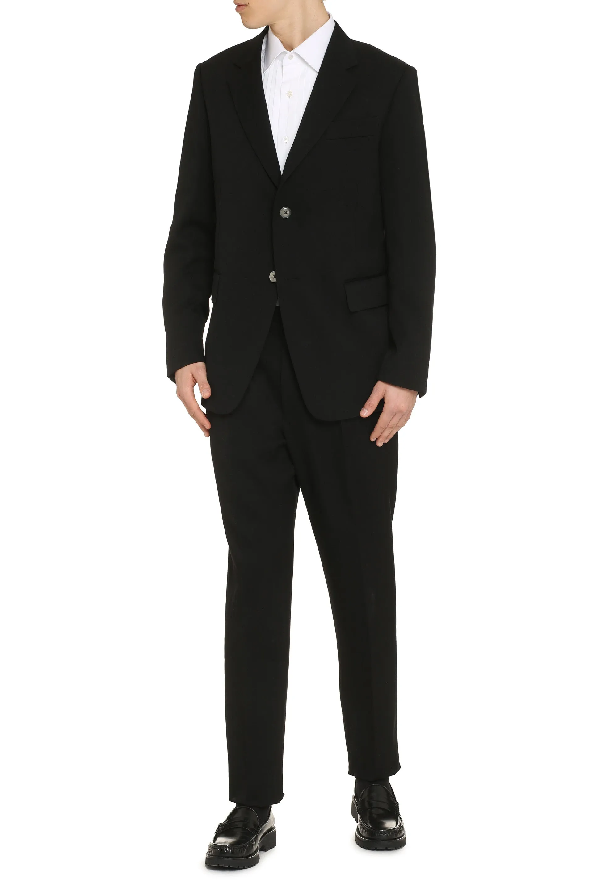 Wool single-breasted blazer