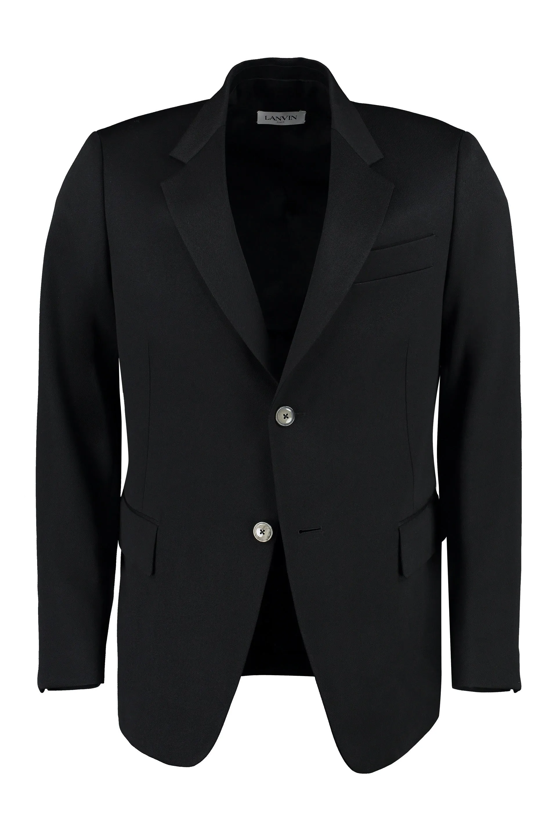 Wool single-breasted blazer