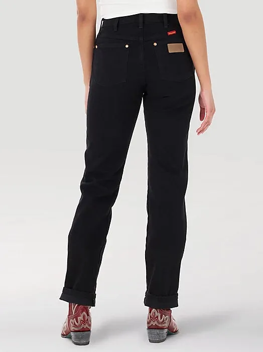 Wrangler Women's Cowboy Cut Black Denim