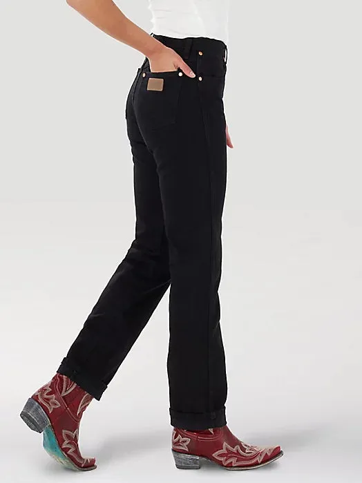 Wrangler Women's Cowboy Cut Black Denim