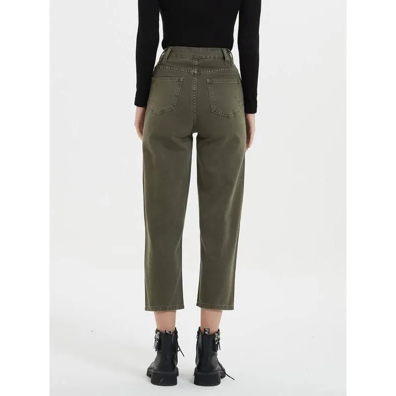 Y2k Vintage High-Waist Straight Leg Jeans