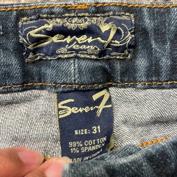 Y2K - Vintage Seven7 Denim Blue Boot Cut Jeans Size 31 EUC #0254