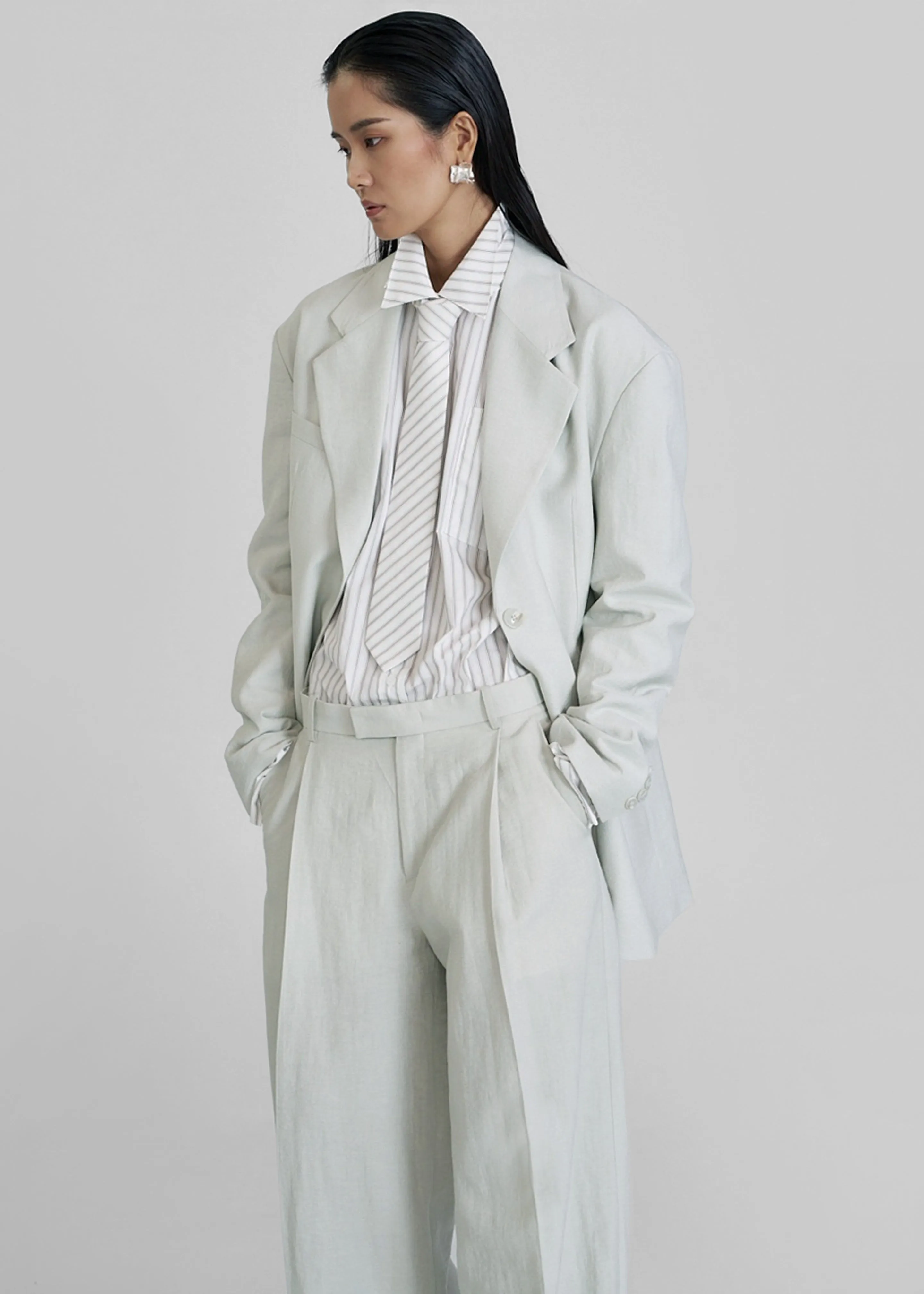 Yasmine Oversized Blazer - Mint