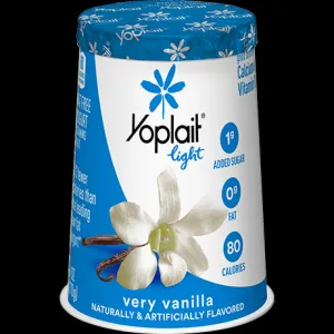 Yoplait Light Very Vanilla 170g/6oz