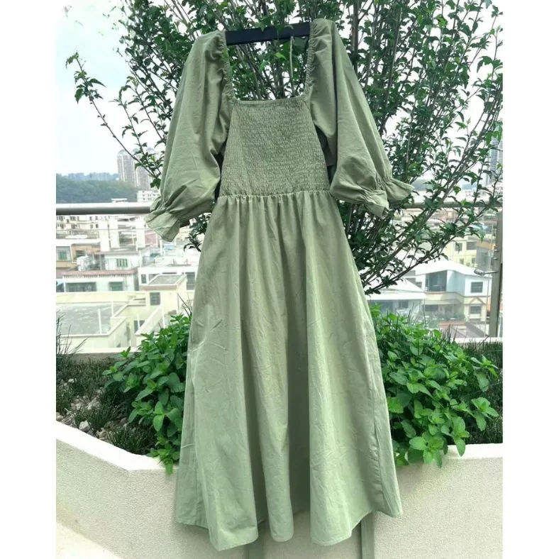 Zuleika - Chic Ruffle Sleeves Woman's Dress